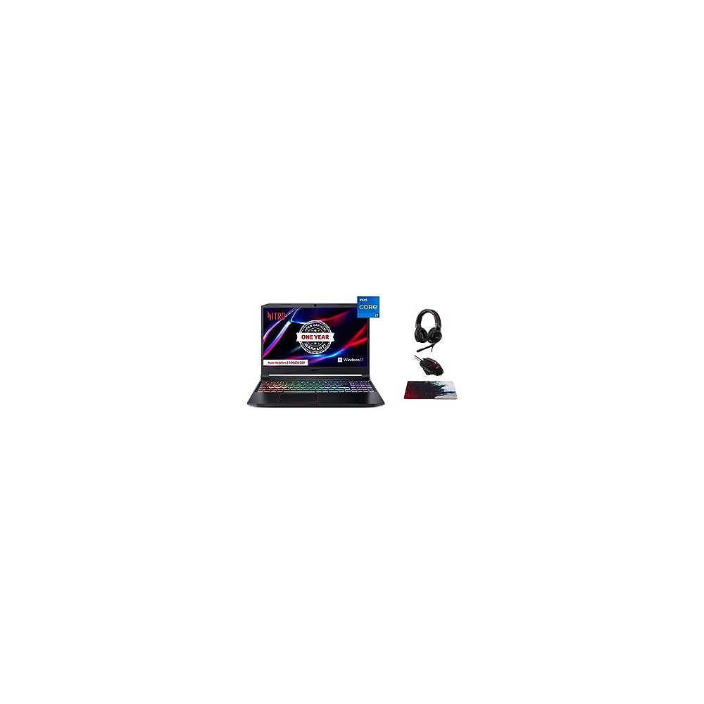 Acer Nitro 5, Core i7-11800H, 24GB RAM, 1TB SSD, Nvidia GeForce RTX 3070 8GB Graphics, 15.6" FHD 144Hz Gaming Laptop, Black