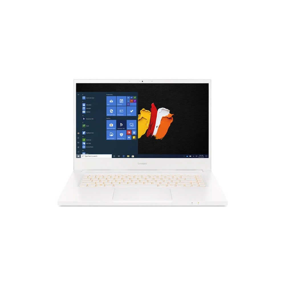 Acer ConceptD, Core i7-10750H, 16GB RAM, 1TB SSD, NVIDIA Quadro T1000 4GB Graphics, 14" FHD Ultrabook, White