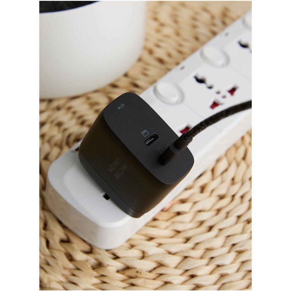 Native Union Fast Gan Charger Pd 67W Dual 2 X Usbc, Black (NU-FAST-PD67-BLK-INT) - Image 3