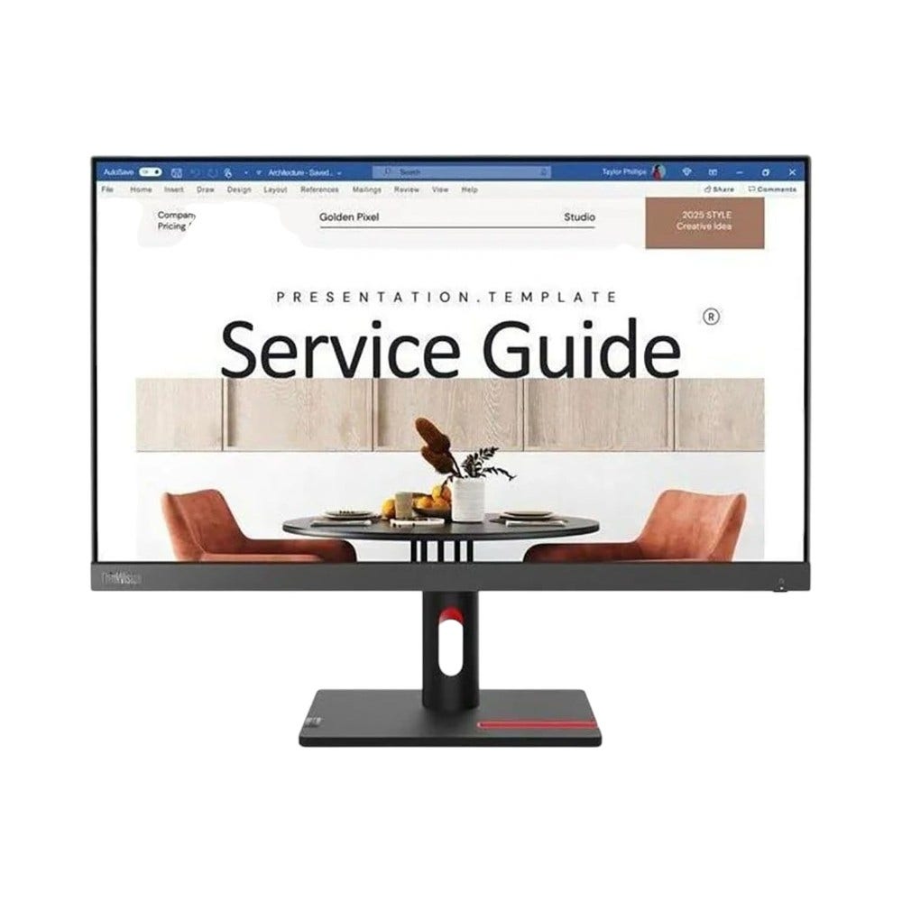 Lenovo ThinkVision S24i-30 23.8" FHD Monitor, Black [63DEKAT3UK]