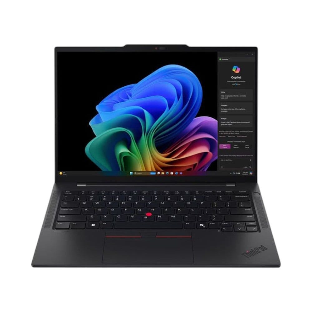 Lenovo ThinkPad T14s Gen 6 Snapdragon X Elite- X1E-78-100 32GB RAM 1TB SSD Qualcomm Adreno Graphics 14" WUXGA Windows 11 Pro Business Laptop - Black With Lenovo Wireless Stereo Headset (21N10008GR+ANC)