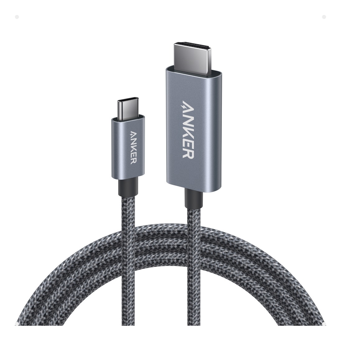 Anker Nano USB-C To HDMI Cable (6Ft/4K/Braided) - Black (A87E0H12)