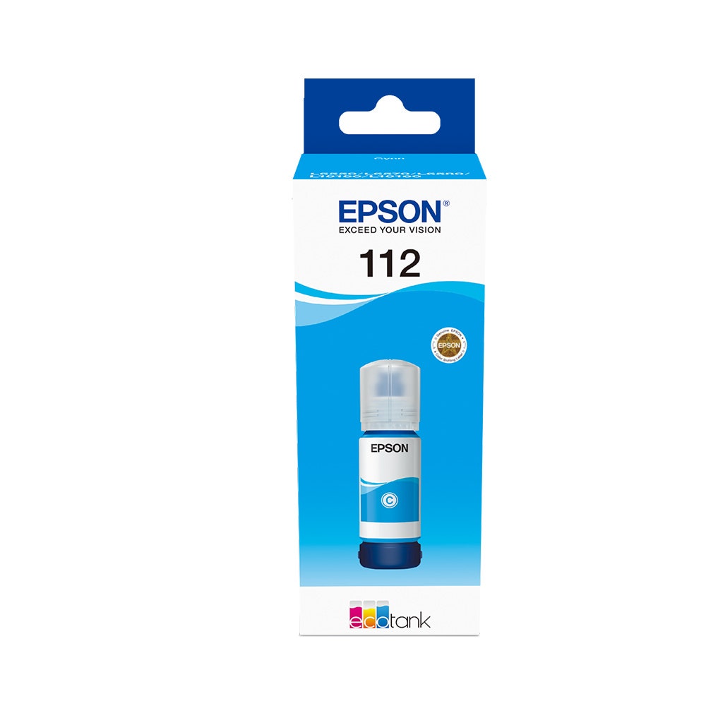 EPSON 112 EcoTank Pigment Cyan Ink Bottle