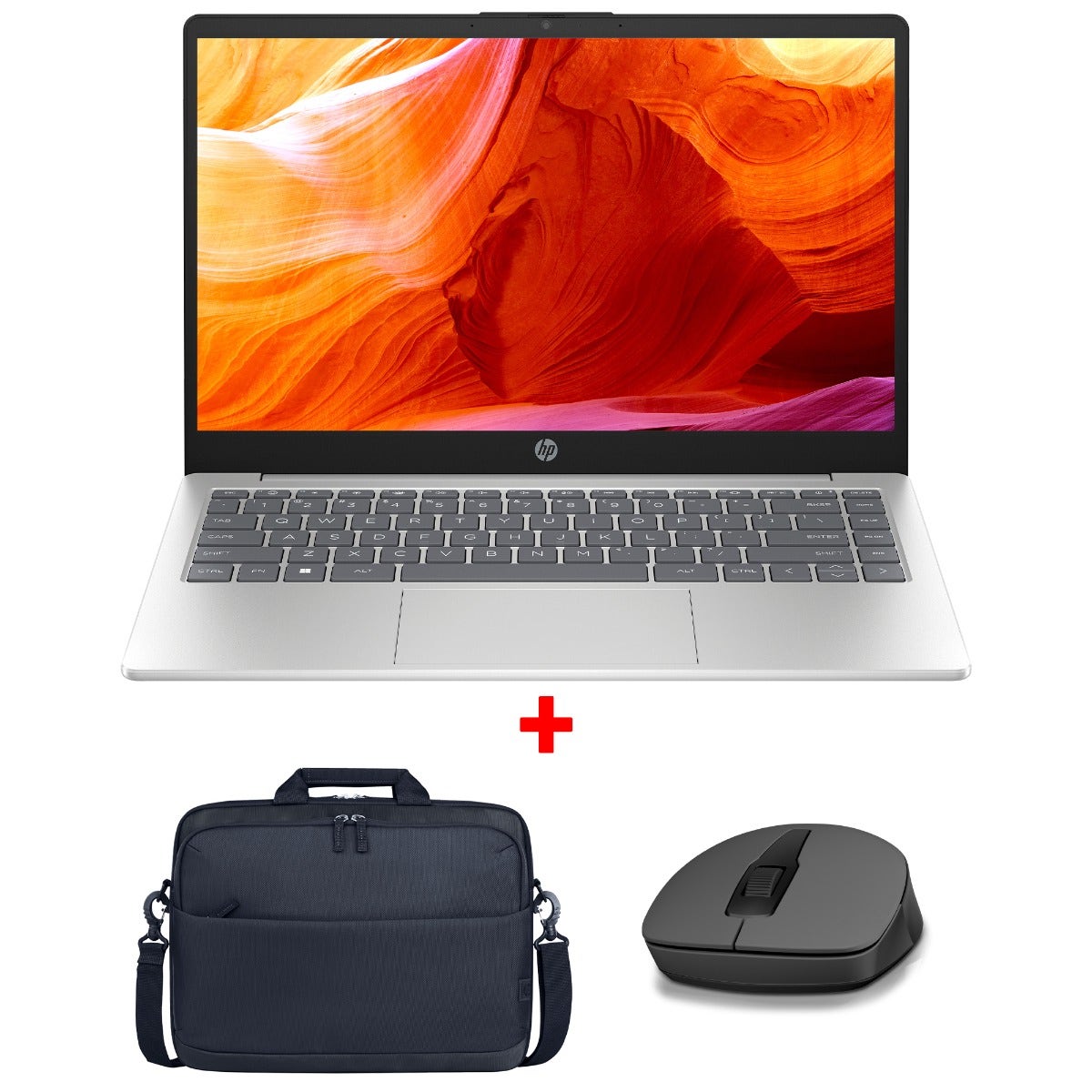 HP Laptop 14-em0020ne AMD Ryzen 5 7520U 16GB RAM 512GB SSD AMD Radeon Graphics 14″ FHD Windows 11 Home Laptop – Natural Silver (14-em0020ne+BUN)