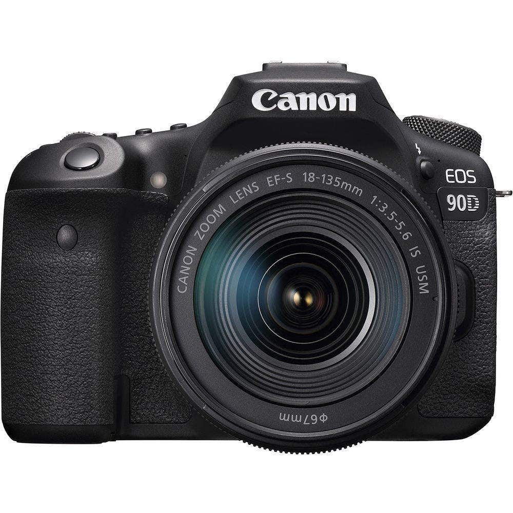Canon EOS 90D DSLR Camera with 18-135mm IS USM Lens Kit - Black (CAN EOS90D(W)18-135 ISUSM)