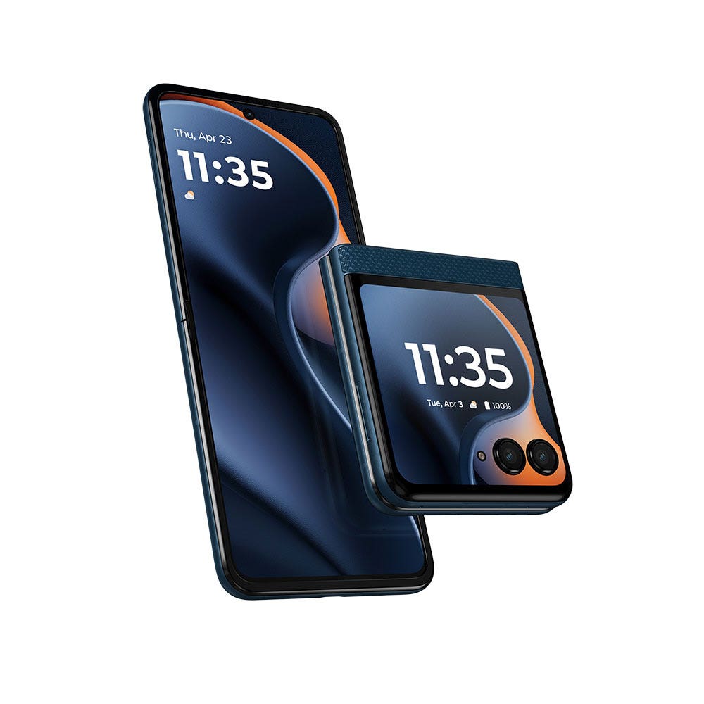 Motorola Razr 60 8GB 5G Smartphone, PANTONE Gibraltar Sea, 256 GB