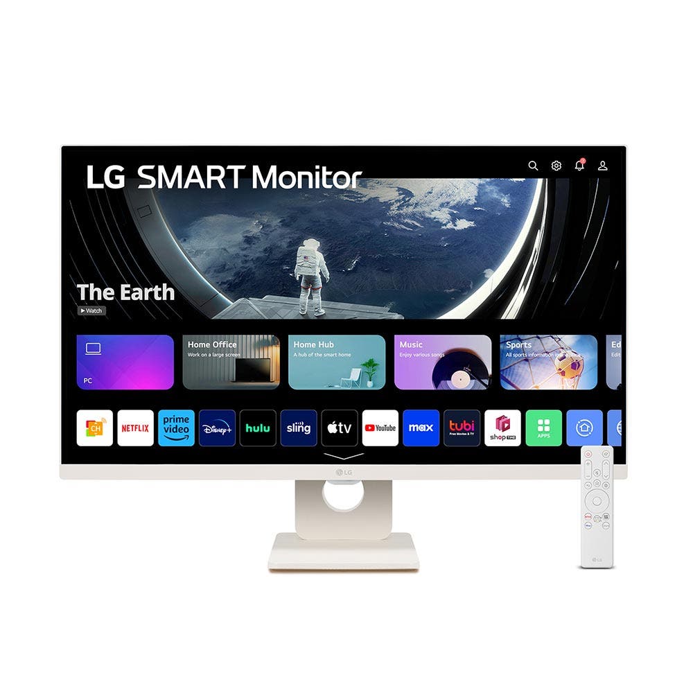 LG 27SR50F-W 27" 14ms 60Hz FHD IPS Smart Monitor with webOS (LG-27SR50F-W)