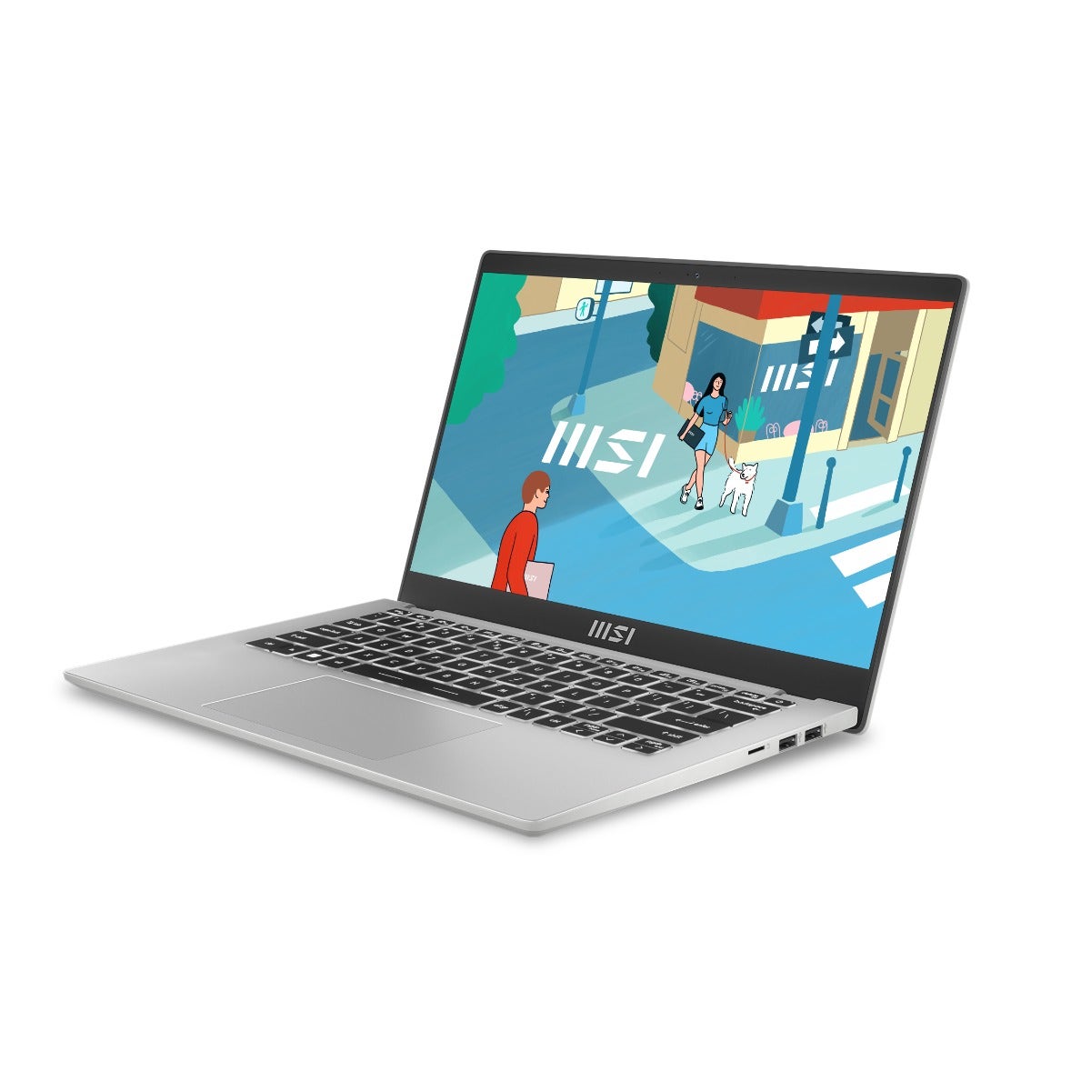 MSI Intel Core i5-1335U 8GB RAM 512GB SSD Shared Graphics 14" Laptop - Urban Silver (MODERN14-9S7-14J111-433) - Image 3