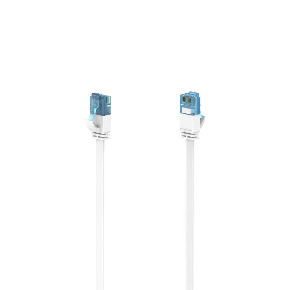 Hama Network Cable, CAT 6a, 10 Gbit/s, U/UTP, Flat, 10.00 m
