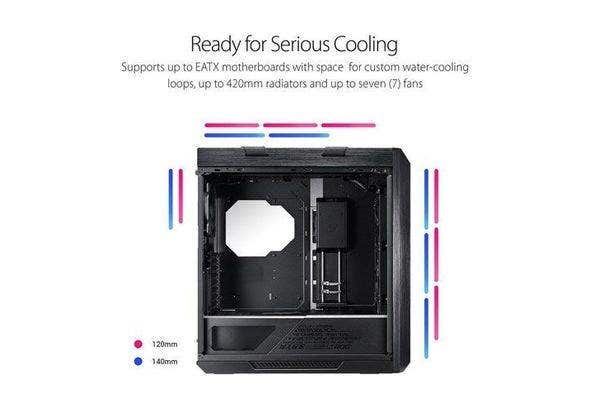Asus ROG Strix GX601 Helios RGB Aura Sync Tempered Glass Mid Tower Gaming Case - Image 6