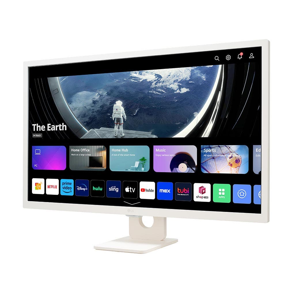 LG 32SR50F-W 32" 8ms 60Hz FHD IPS Smart Monitor with webOS (LG-32SR50F-W) - Image 4