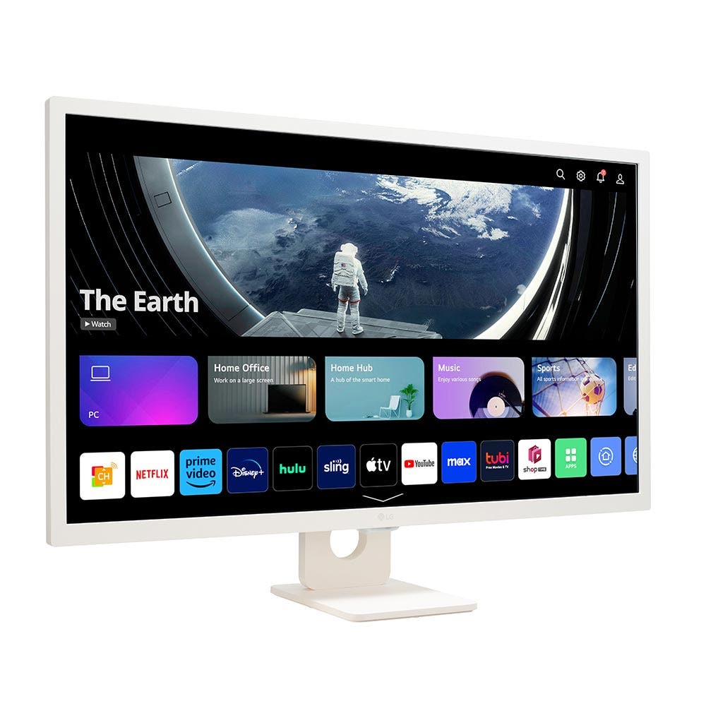 LG 32SR50F-W 32" 8ms 60Hz FHD IPS Smart Monitor with webOS (LG-32SR50F-W) - Image 3