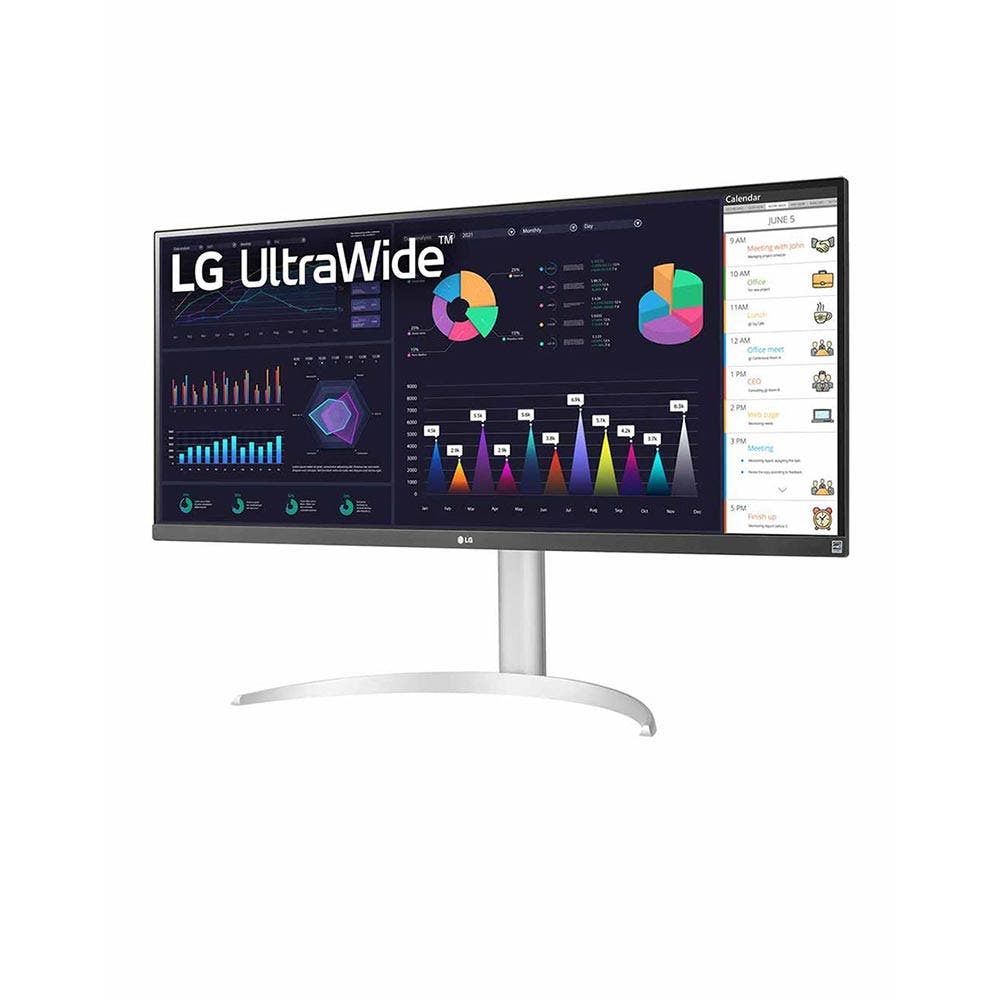 LG 34WQ650-W 34" FHD 1ms 100Hz Ultrawide Monitor With AMD FreeSync - Silver (LG-34WQ650-W) - Image 4