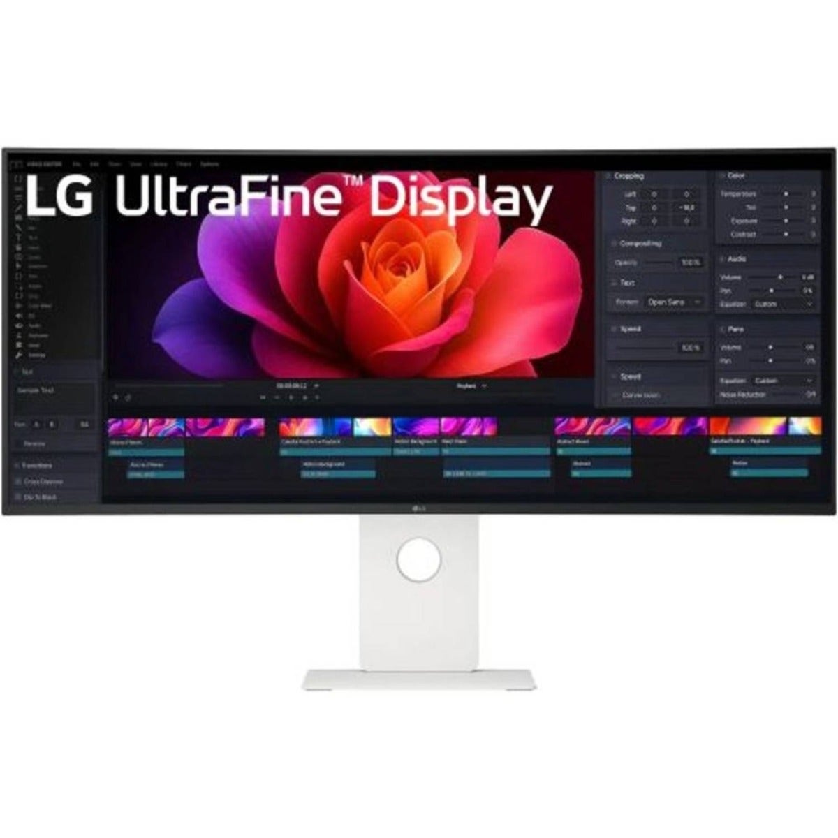 LG UltraFine 5K WUHD Curved 120Hz Monitor - White (LG-40U990A-W)