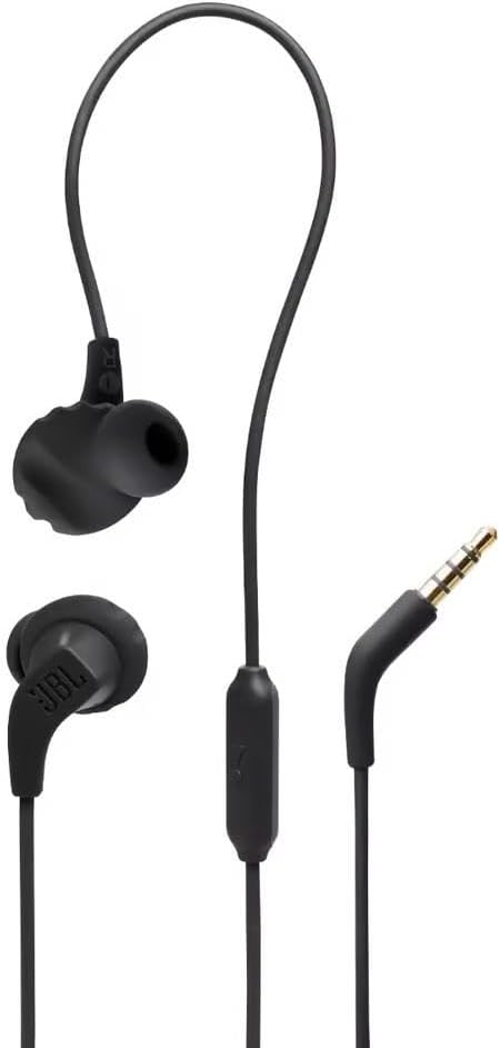 JBL Endurance Run 2 Wired In-Ear Headphones - Black (JBLENDURRUN2BLK)