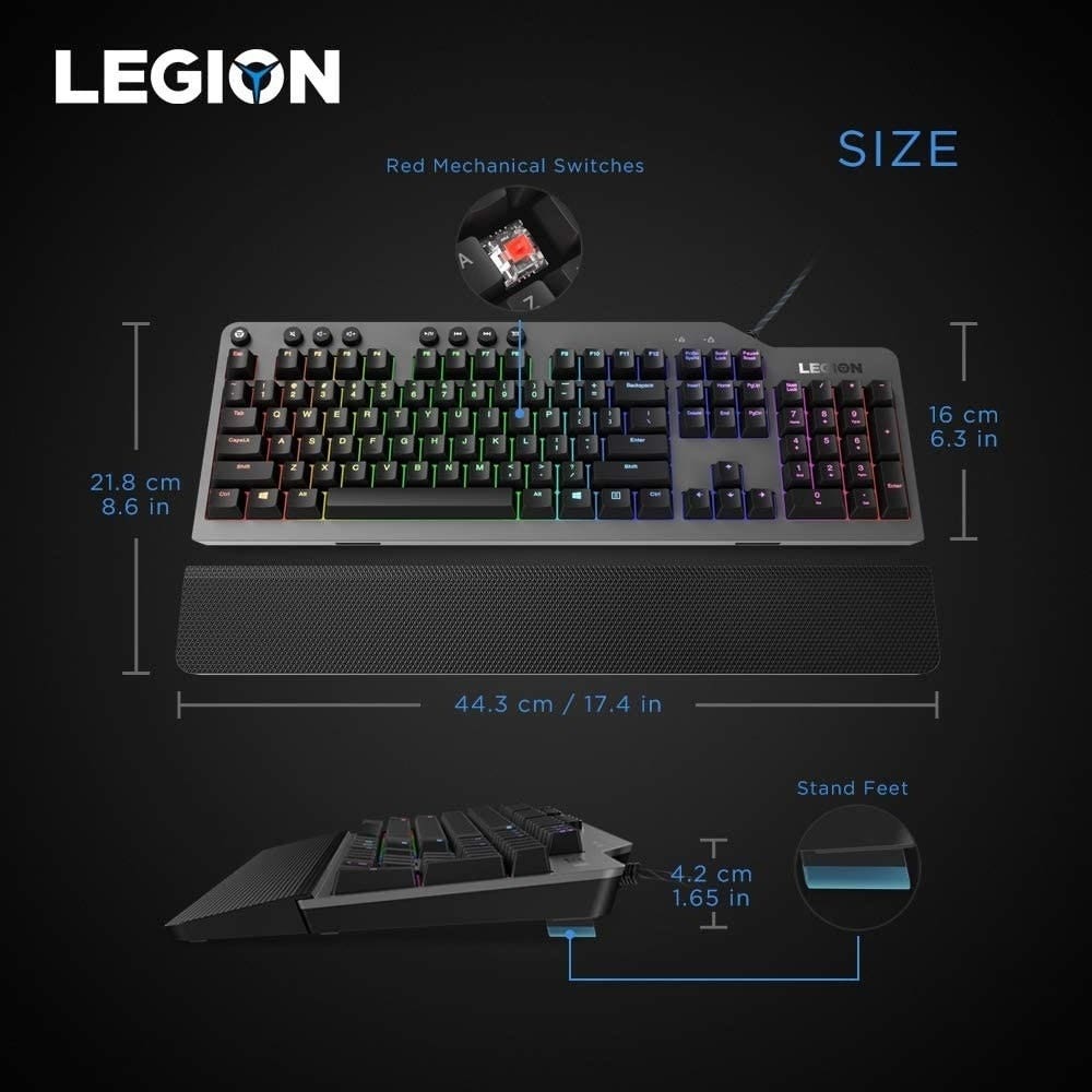 Lenovo GY40T26478 Legion K500 RGB Mechanical Gaming Keyboard - Image 3