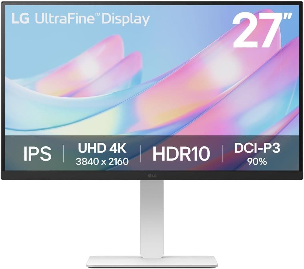 LG 27 inch 4K UHD 5ms 60Hz UltraFine IPS Monitor (LG-27US550-W)