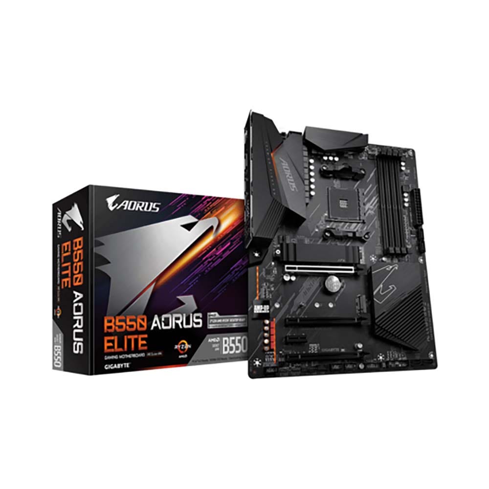 Gigabyte AMD B550 AORUS Motherboard with True 12+ 2 Phases Digital VRM, Enlarged Surface Heatsinks, PCIe 4.0 x16 Slot, Dual PCIe 4.0-3.0 x4 M. 2 with One Thermal Guard, 2.5GbE LAN, RGB FUSION 2.0, Q-Flash Plus