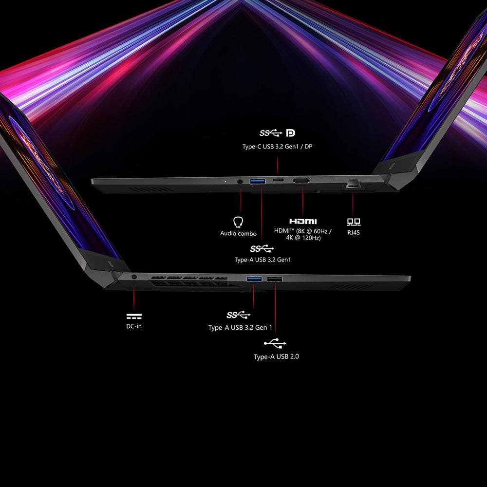 MSI PULSE 17 B13VGK, TITANIUM GRAY, 17.3" QHD 240HZ, INTEL CORE i9-13900H, 16GB, 1TB SSD, NVIDIA GEFORCE RTX4070 8GB, WIN 11 HOME (A), ENG-ARB KYB, 1 YEAR WARRANTY (PULSE15-9S7-17L531-233) - Image 7