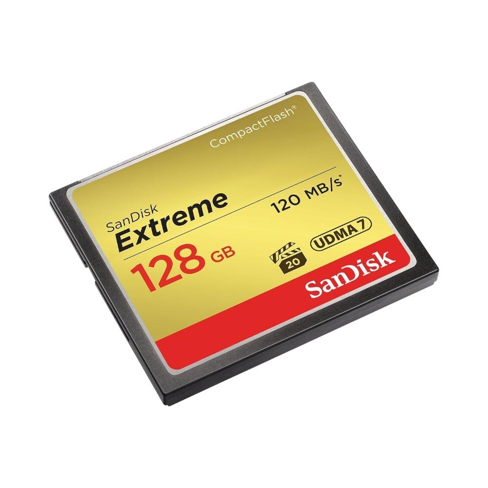 SanDisk Extreme 128 GB UDMA7 Compact Flash Card, Black/Gold (SDCFXSB-128G-G46) - Image 3