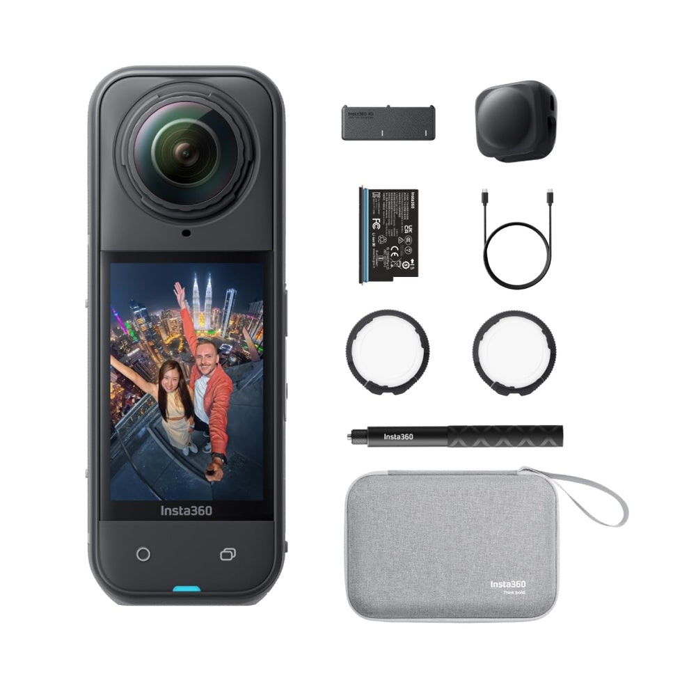 Insta360 X5 Action Camera with Essential Bundle - Black (I04CINSAAHAB)