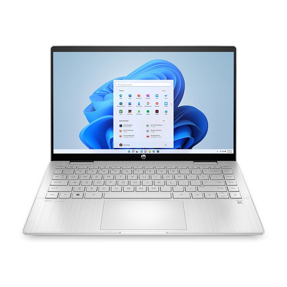 HP Pavilion x360 Intel Core i3-1215U 8GB RAM 256GB SSD Intel UHD Graphics AMD Radeon 14" Convertible Laptop - Silver (14-EK0009NE)