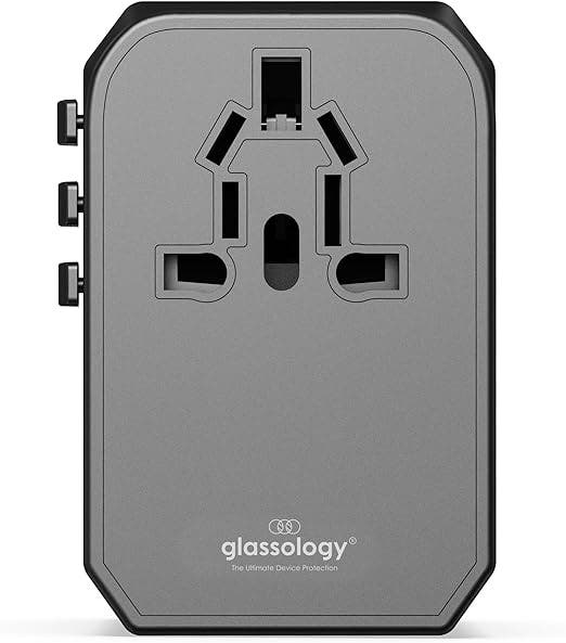 Glassology 4-Port Universal Adapter 45 Watts - Black (GTUTA02-CON)