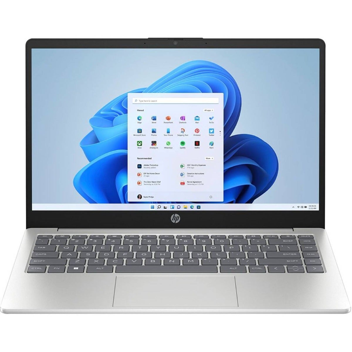 HP Intel Core 5-120U 16GB RAM 512GB SSD Shared Intel Graphics 14 Inch FHD Windows 11 Home Laptop - Natural Silver (14-ep1013ne)