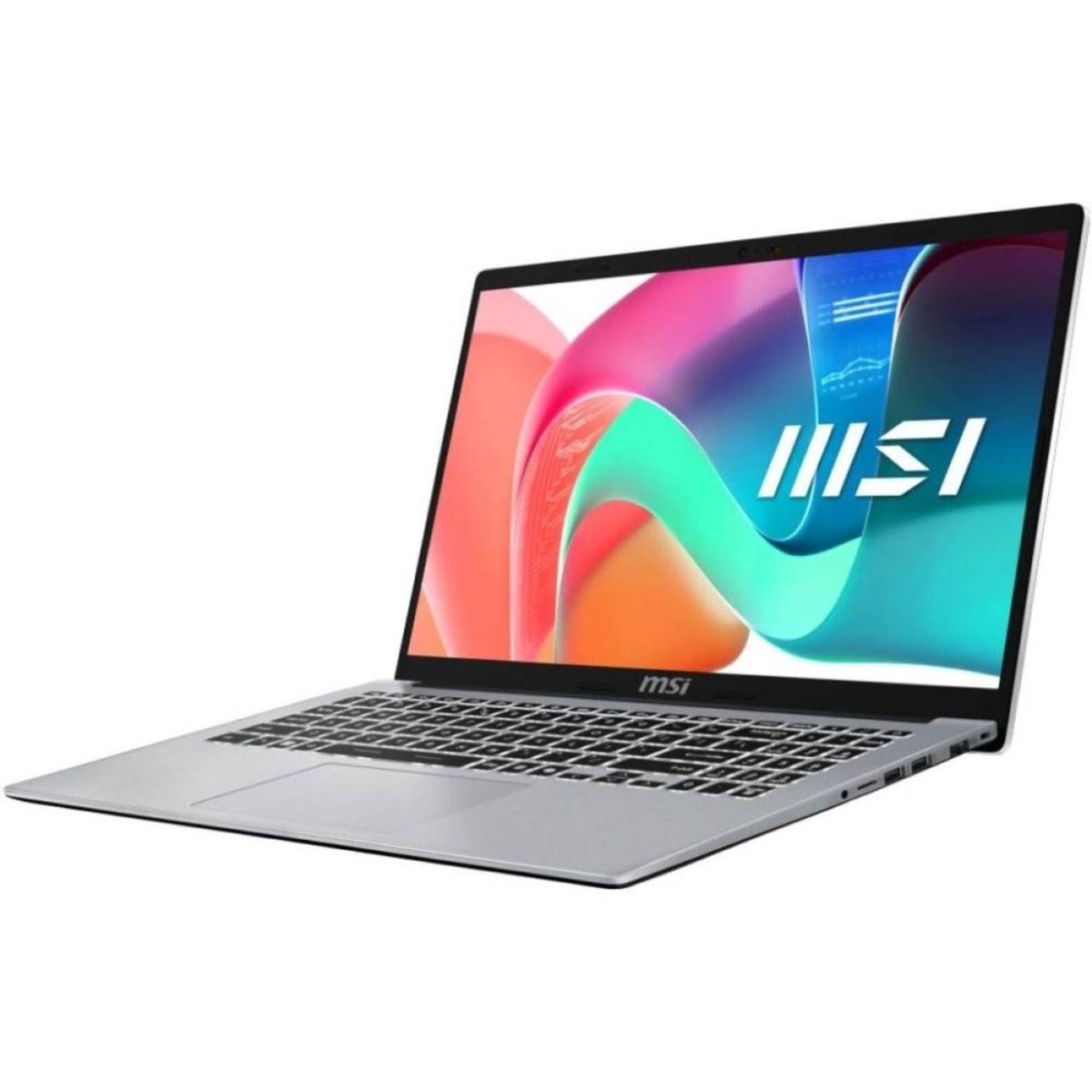 MSI Modern 15 Intel Core 7-150U 8GB RAM 512 GB SSD Shared Intel Graphics 15 Inch FHD Windows 11 Home Laptop - Urban Silver (Modern 15 F1MG-860AE)