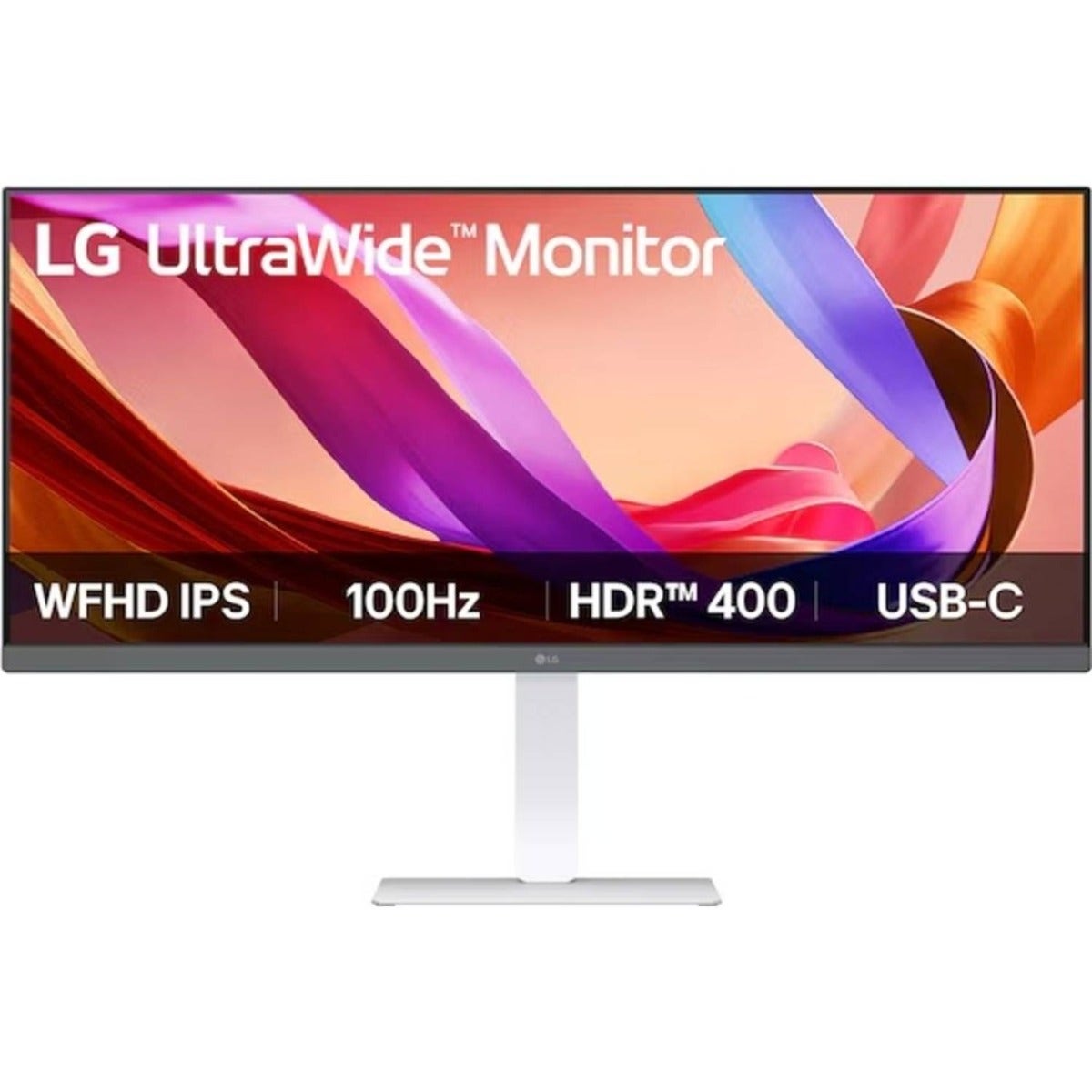 LG 34 Inch UltraWide WFHD HDR400 100Hz Monitor - White (LG-34U530A-W)