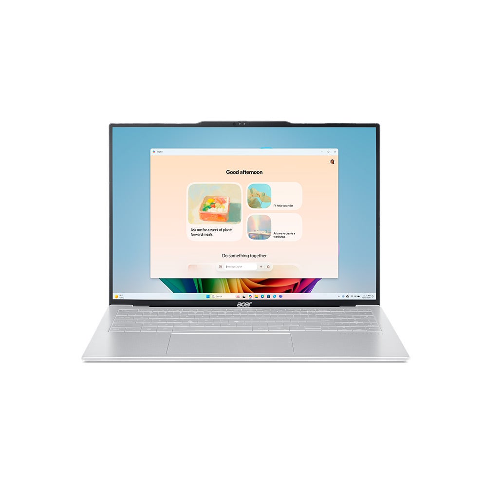 Acer Swift Air AMD Ryzen AI 7 350 32GB RAM 1TB SSD AMD Integrated Graphics 16″ WUXGA OLED Windows 11 Home Laptop – Silver (SFA16-61M-R3P-NXDL5EM.001)
