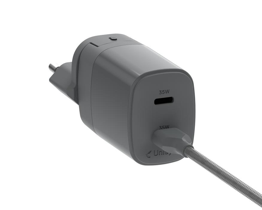 Unisynk 2 Port Global Multi-Charger Kit 35W Grey (ACUYK35W2C2PTGRY10460)