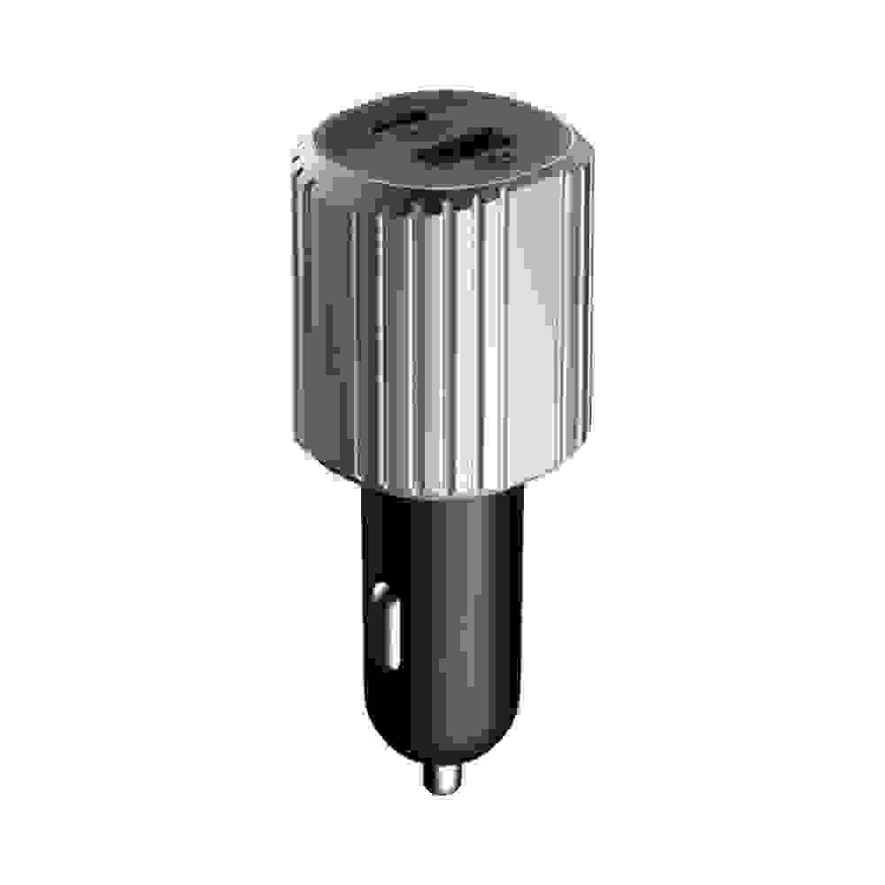 Unisynk 72W Dual USB-C/A Car Charger, Grey