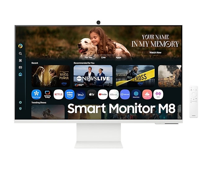 Samsung M8 M80F 32 inch 60Hz 4ms 4K AI Vision Smart Monitor - White (SM-LS32FM801UMXUE)