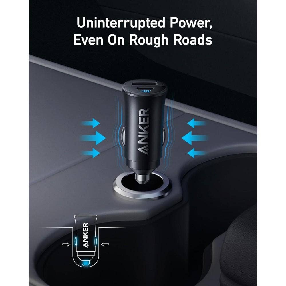 Anker USB-C Car Charger, 30W 2-Port Type-C Car Adapter, iPhone Car Charger With PowerIQ 3.0, For iPhone 16/15/14/13/12 Series, Samsung Galaxy S23/S22/S21 Series, iPad Pro, AirPods, Huawei And More, Black ANK-A2741H11 - Image 7