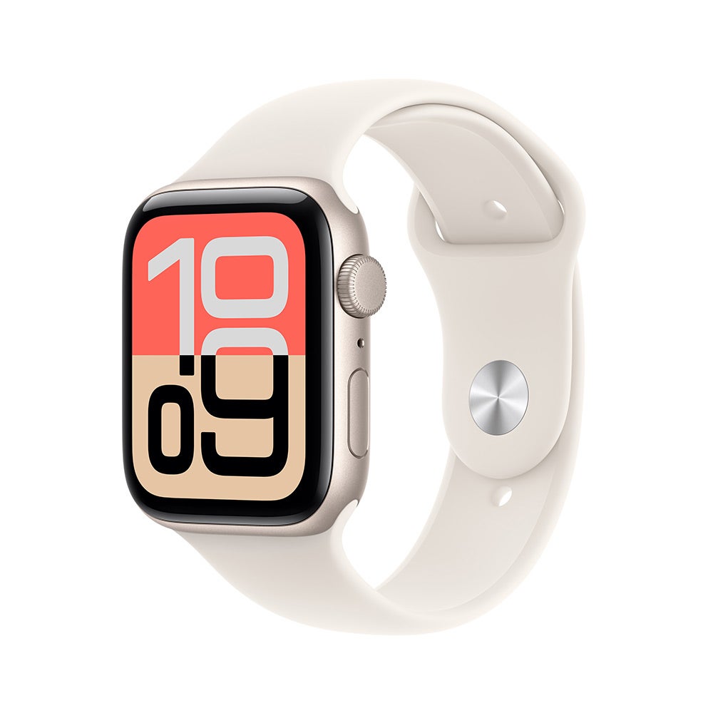 Apple Watch SE 3 GPS 40mm Starlight Aluminium Case with Starlight Sport Band - S/M (MEH34AF/A)
