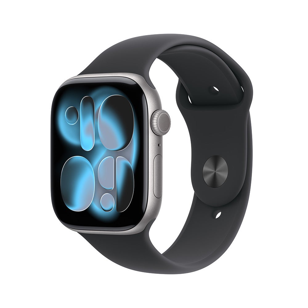 Apple Watch Series 11 GPS 46mm Space Grey Aluminium Case with Black Sport Band - M/L (MEV44AF/A)