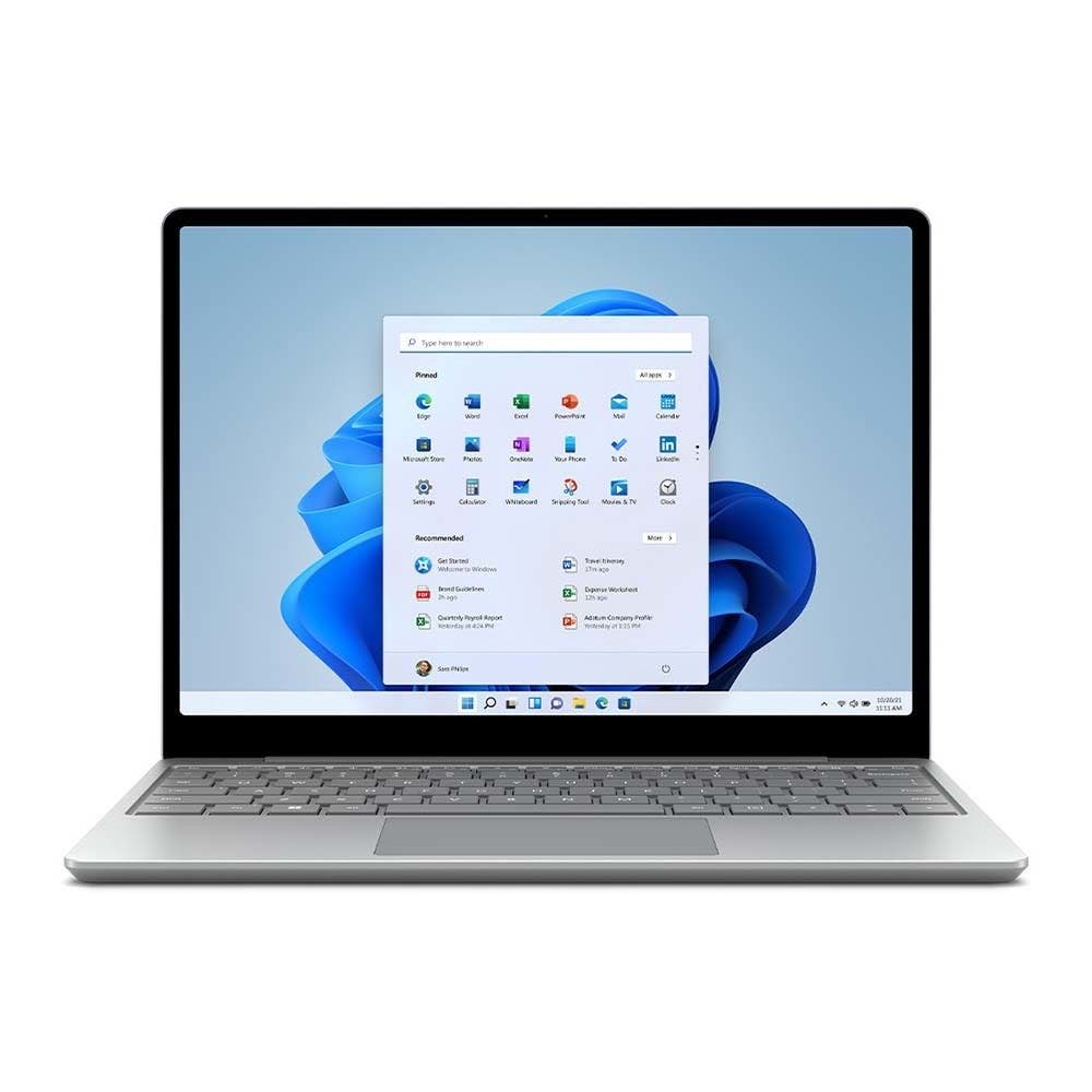 Microsoft Surface Laptop Go 2, Intel Core i5-1135G7, 8 GB RAM, 128 GB SSD, Integrated graphics 12.4 Inch, (1536 x 1024) Laptop, Platinum