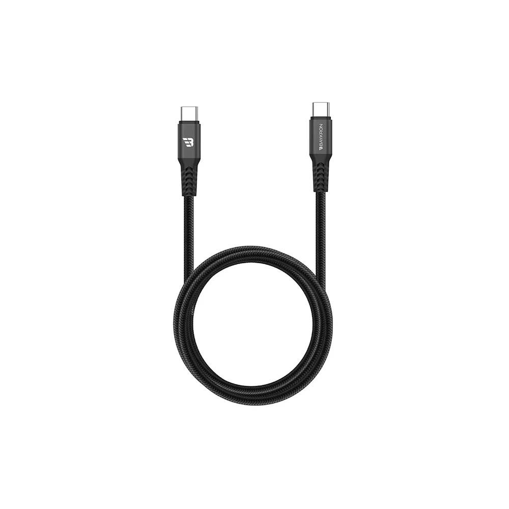 Baykron USB Type-C To USB Type-C Cable 1.2m Black