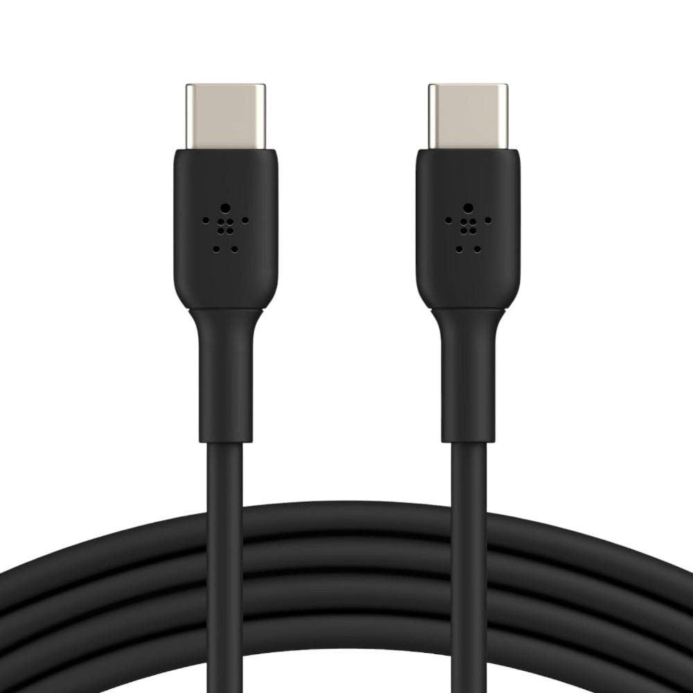 Belkin BoostCharge USB-C to USB-C Fast Charger Cable, USB Type C Charger Cable Fast Charging For iPhone 16, 15, Samsung Galaxy S24, S23, Pixel, iPad, MacBook, Nintendo Switch And More, 2M, Black BL-CBL-USBC-USBC-2M-BLK