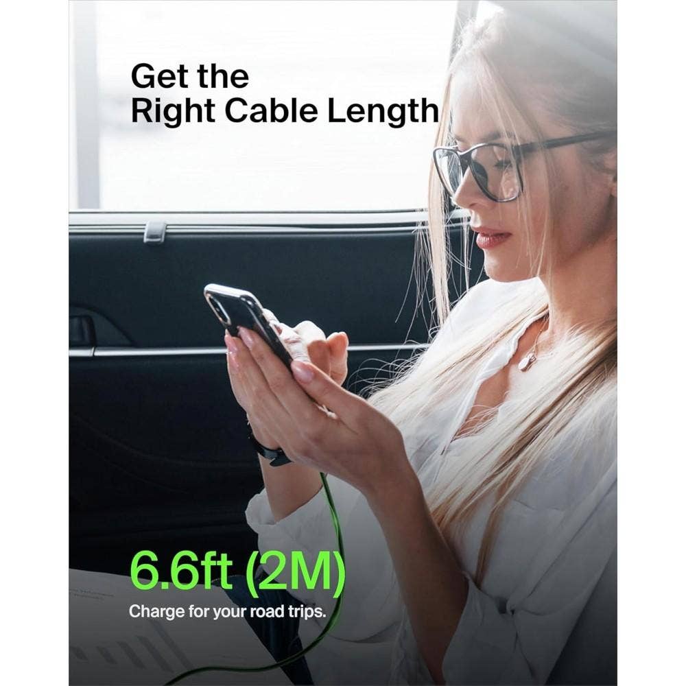 Belkin BoostCharge USB-C to USB-C Fast Charger Cable, USB Type C Charger Cable Fast Charging For iPhone 16, 15, Samsung Galaxy S24, S23, Pixel, iPad, MacBook, Nintendo Switch And More, 2M, Black BL-CBL-USBC-USBC-2M-BLK - Image 7