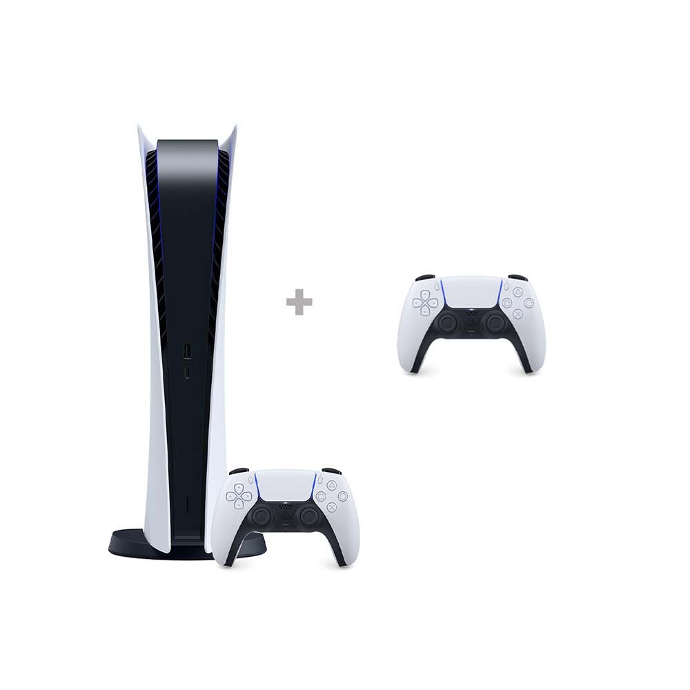 Sony PlayStation 5 (PS5) Digital Console with Extra DualSense Wireless Controller (CFI1216B01DS5-R)