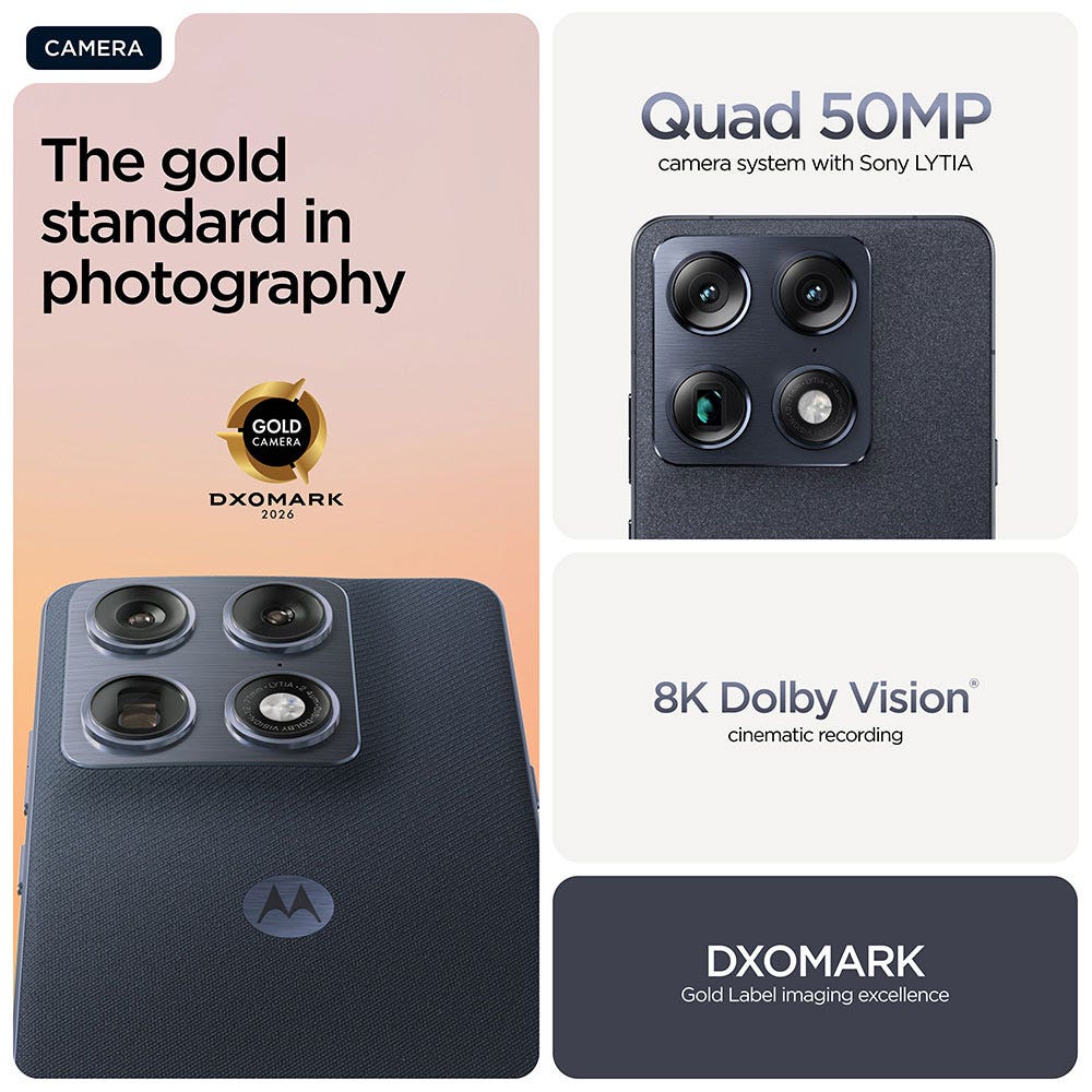 Motorola Signature 16GB 5G Smartphone, PANTONE Carbon (Dark Blue), 512 GB - Image 6