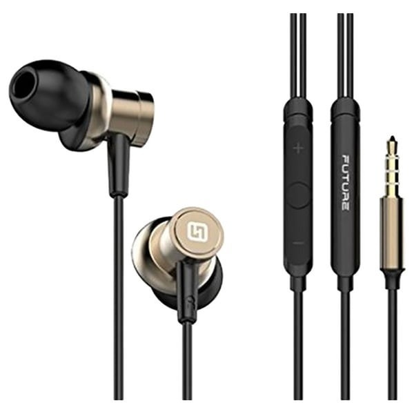 HiFuture HI5 In-ear USB C Wired Hi-Res Earphones with Mic, Gold