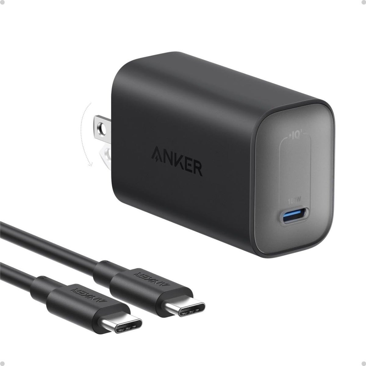 Anker Nano Charger (100W with 6ft USB-C to USB-C Cable), Black (ANK-B2679K11)
