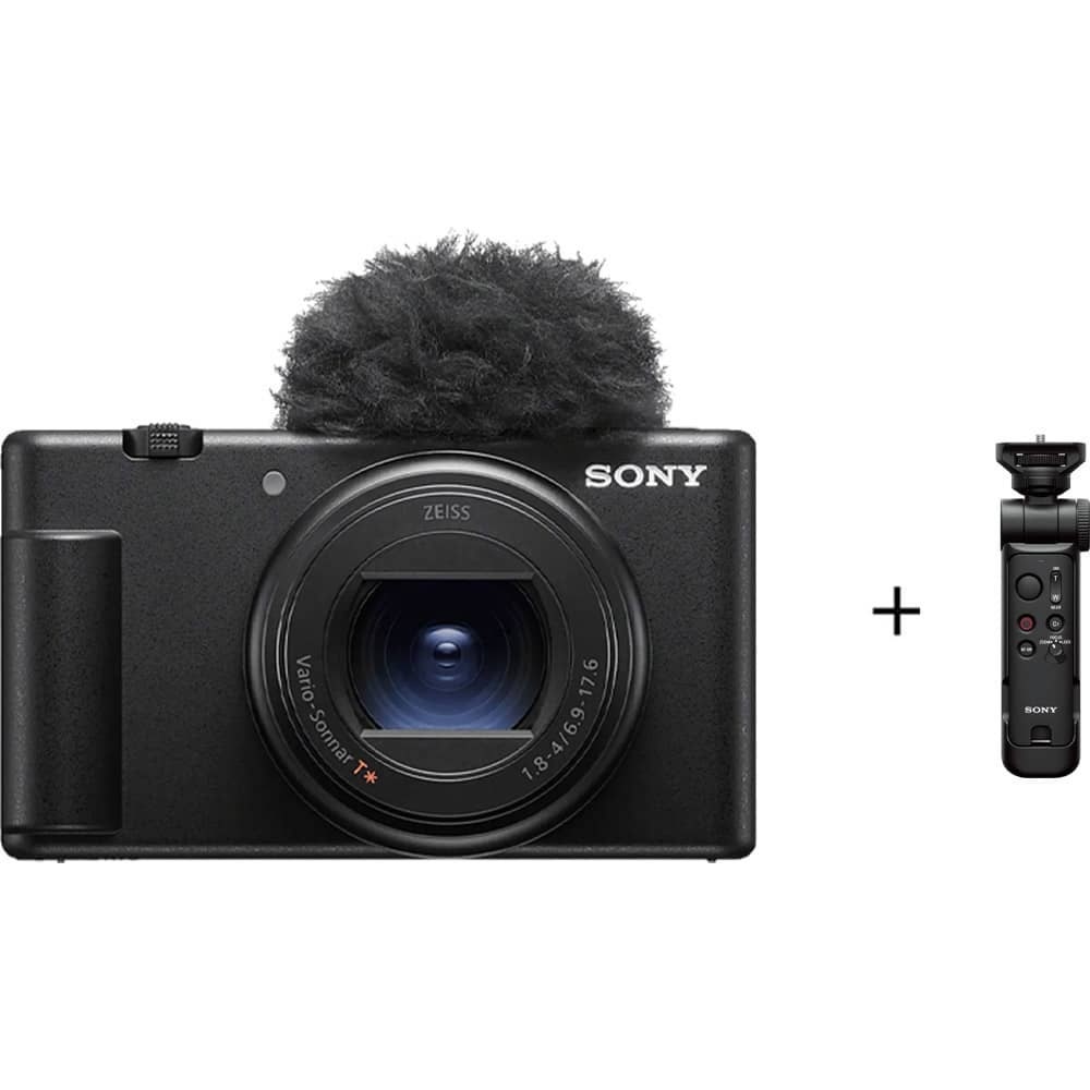 Sony ZV-1 II Digital Camera with Shooting Grip - Black (DSCZV1M2+GPVPT3-R)