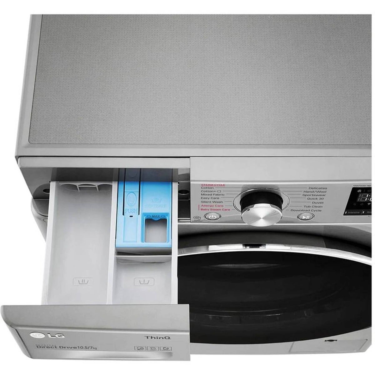 LG Vivace Washer Dryer Combo 10/7 kg - Silver (F4V5RGP2T) - Image 7
