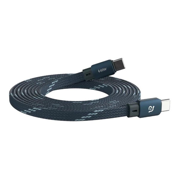 Adam Elements CASA MF200 Type-C Male to Male Flat Cable 2m - Blue (ACBADMF200BL)