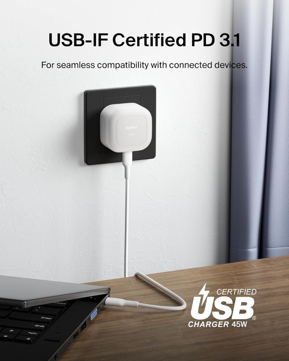 Belkin 45W USB PD Wall Charger with PPS White (BL-AC-USBC-A013-45W-WHT) - Image 5