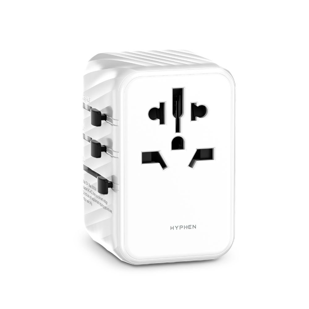 Hyphen Chargepoint GAN Universal Travel Adaptor 65W - White(HTA-G65WWH0246)